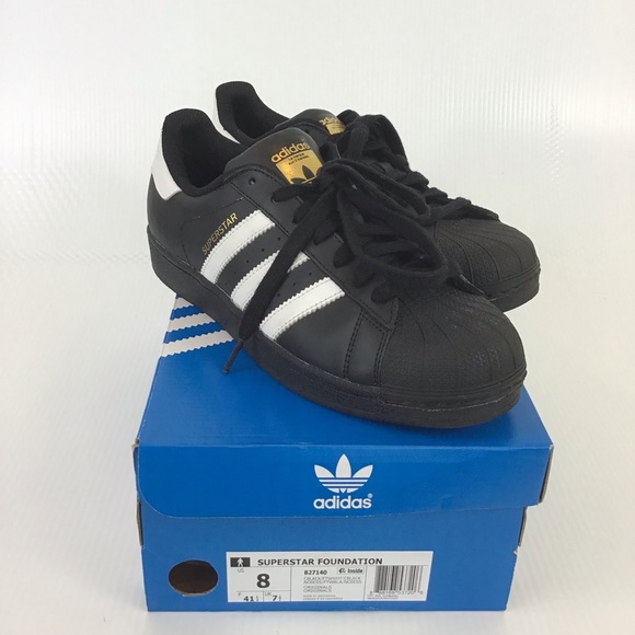 adidas foundation superstar black